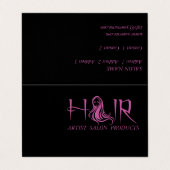 Hair Salon - Visitekaartje (Buitenkant ongevouwen)