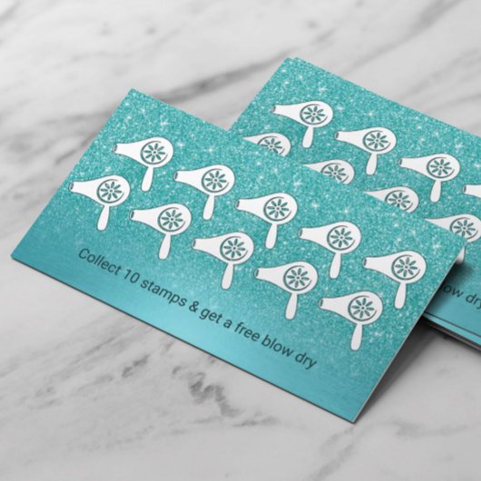 Hair Styist Blow Dry Bar Turquoise Loyalty