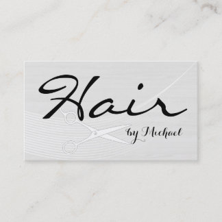 Hair Stylist Appointment Modern White Wood #3 Afsprakenkaartje