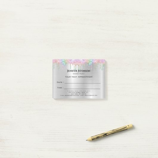 Hair Stylist Appointment Post-it® notes (Op bureau)