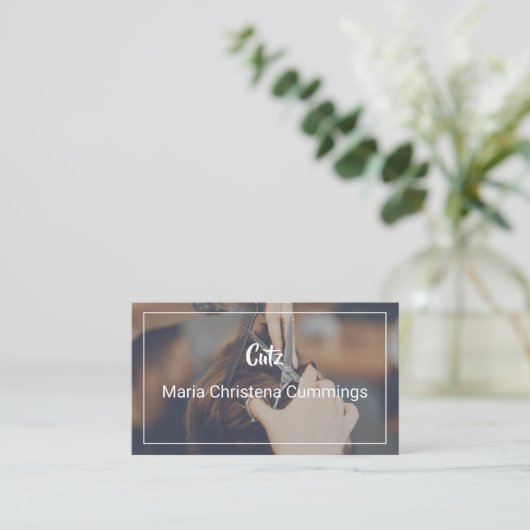 Hair Stylist - Barber Visitekaartje (Staand voorkant)