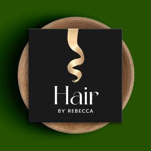 Hair Stylist Blonde Hair Square Visitekaartje