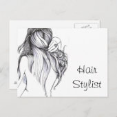 Hair Stylist Briefkaart (Voorkant / Achterkant)