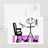 Hair Stylist Briefkaart (Voorkant / Achterkant)