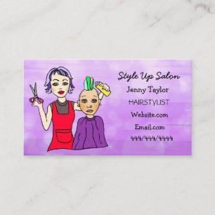 Hair Stylist Business Name Beauty Salon Visitekaartje