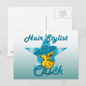 Hair Stylist Chick #7 Briefkaart (Voorkant / Achterkant)
