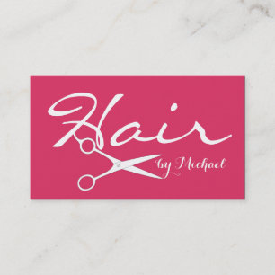 Hair Stylist Elegant Cherry Background Visitekaartje