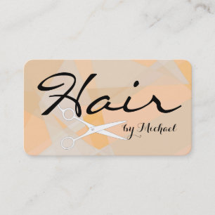 Hair Stylist Elegant Mosaic Abstracte Achtergrond Visitekaartje