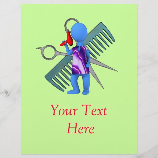 Hair Stylist Flyer (Voorkant)