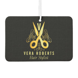 Hair Stylist Gold Scissor & Beauty Salon Luchtverfrisser