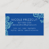 Hair stylist hair salon afspraak visitekaartje (Achterkant)