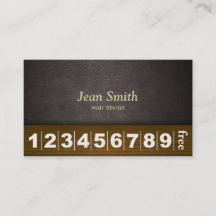 Hair Stylist Hair Salon Leather & Wood Loyalty