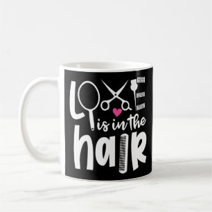 Hair Stylist Hairdresser Love is in Hair Koffiemok