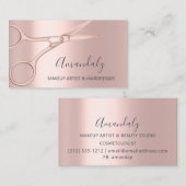 Hair Stylist Hairdresser Roos Scissors Coiffeur Visitekaartje (Voorkant / Achterkant)