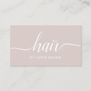 Hair Stylist Handwrite minimalist Champagne Visitekaartje
