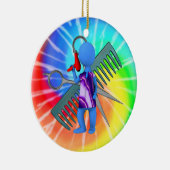 Hair Stylist Keramisch Ornament (Rechts)