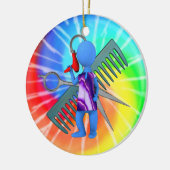 Hair Stylist Keramisch Ornament (Links)