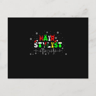 Hair Stylist Kerstmis Funny Quote Gifts for Haird Briefkaart