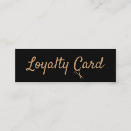 Hair Stylist Loyalty Punch Card Mini Visitekaartje