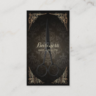 Hair Stylist Loyalty Punch Framed Damask