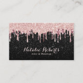 Hair Stylist Makeup Artiest Roos Gold Drivers Glit Visitekaartje (Voorkant)