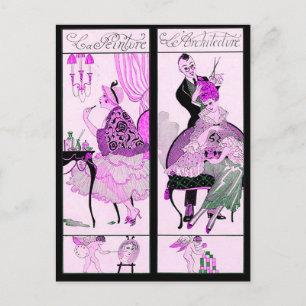 HAIR STYLIST, MODE BEAUTY SALON MAKE ARTIST BRIEFKAART