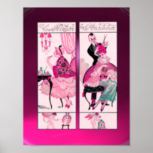 HAIR STYLIST, MODE BEAUTY SALON MAKE ARTIST POSTER