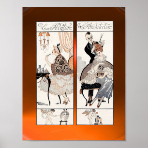 HAIR STYLIST, MODE BEAUTY SALON MAKE ARTIST POSTER