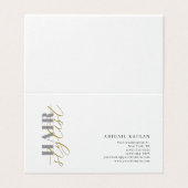 Hair Stylist Modern Minimalist Plain Profile Visitekaartjes (Buitenkant ongevouwen)