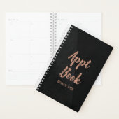 Hair stylist modern roos Gold-afspraak Planner (Display)