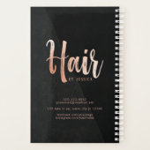 Hair stylist modern roos Gold-afspraak Planner (Achterkant)