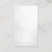 Hair Stylist Modern Script Monogram Visitekaartje (Achterkant)