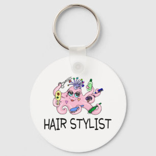 Hair Stylist Octopus Sleutelhanger