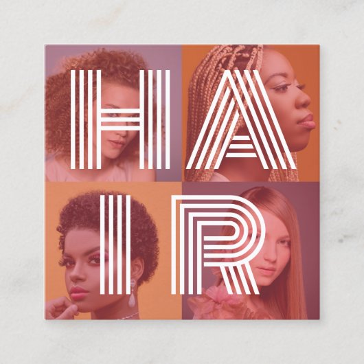 Hair Stylist Photo Visitekaartje (Voorkant)