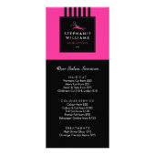 Hair Stylist prijslijst en service menu (Voorkant)