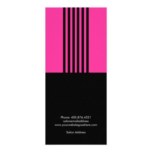 Hair Stylist prijslijst en service menu (Achterkant)