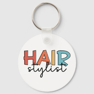 Hair Stylist Retro Hairdresser Gift Sleutelhanger