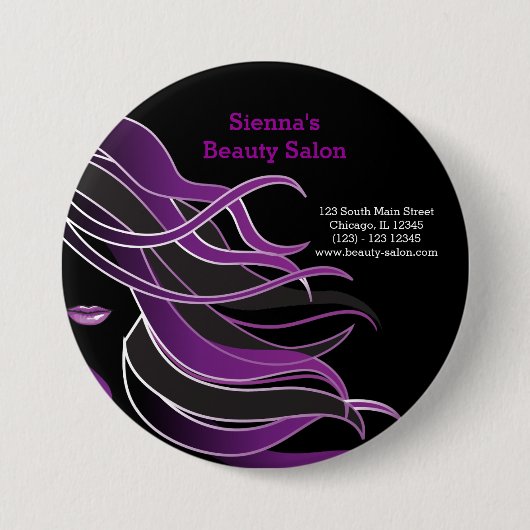 Hair Stylist Ronde Button 7,6 Cm (Voorkant)