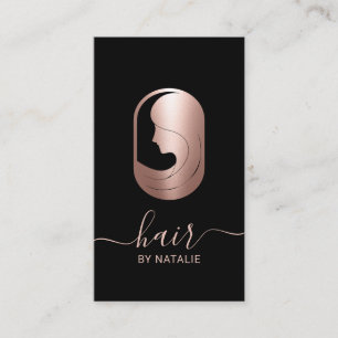 Hair Stylist Roos Gold Beauty Logo Typografie Visitekaartje