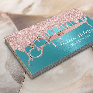 Hair Stylist Roos Gold Drives Turquoise Salon Visitekaartje