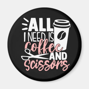 Hair Stylist Salon Coffee Barber Hairdresser Magneet