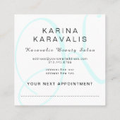 Hair Stylist Salon Monogram Appointkaarten Afsprakenkaartje (Achterkant)