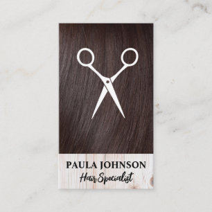 Hair Stylist   Salon Scissors Visitekaartje