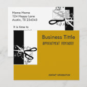 Hair stylist Salons Spa Appointinder Briefkaart (Voorkant / Achterkant)