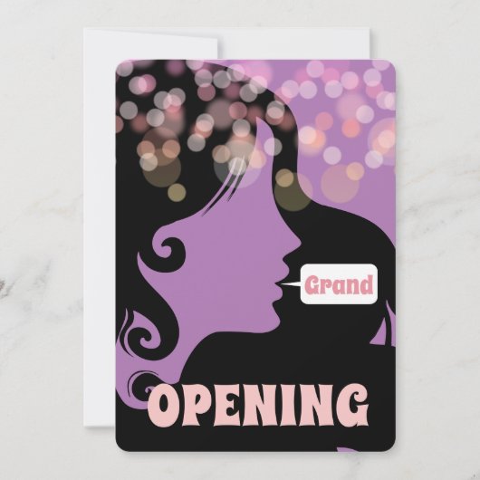 Hair stylist schoonheidssalon grote opening kaart (Voorkant)
