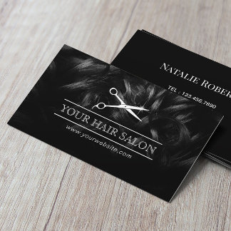Hair Stylist Scissor Logo Professional Hairdresser Visitekaartje