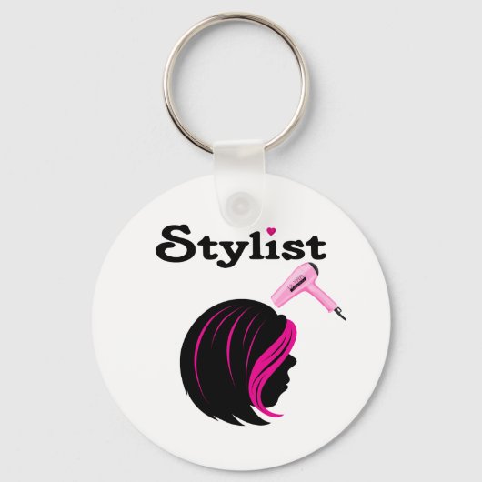 Hair Stylist Sleutelhanger (Voorkant)