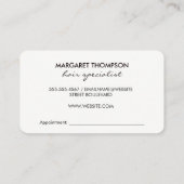 Hair Stylist Stripes Afsprakenkaartje (Achterkant)