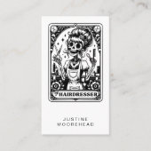 Hair Stylist Tarot Visitekaartje (Voorkant)