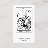 Hair Stylist Tarot Visitekaartje (Voorkant)